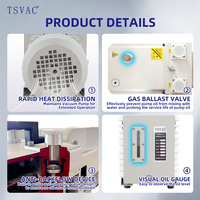 Pompe à vide pour lyophilisateur à deux étages TSVAC 11L/s, vitesse de pompage d'huile