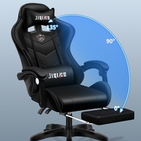 Chaise de jeu PC en cuir inclinable ergonomique confortable de haute qualité chaise d'ordinateur de bureau tournante moderne et économique
