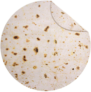 Manta de lana de franela de Tortilla, manta gigante de doble cara para Pizza, manta de comida para regalo - Product Image 6