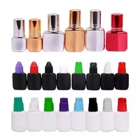 Dissolvant sans gel transparent 15ml Extension de cils liquide rapide dissolvant de colle à cils transparent bouteille en verre personnalisée