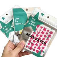 Patchs Hydrocolloïdes Étoile à Cinq Branches Colorés Anti-Acné, Autocollants Visage Anti-Poussière et Anti-Imperfections pour l'Élimination des Imperfections