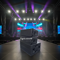 Sistema de Sonido Profesional HDL 50A 4K, Altavoz de Línea Activa de 3 Vías con Doble Woofer de 12 Pulgadas, para DJ, Uso en Exteriores