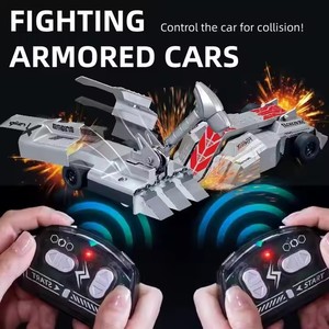 Nouveau produit : Voiture télécommandée RC 2.4G, jouet électrique pour 2 joueurs, mini voitures blindées de combat, cadeau pour garçons et enfants - Product Image 2