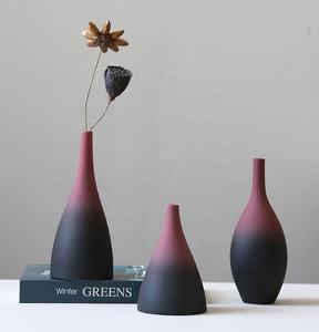 Jarrón de cerámica blanco único personalizado, Juego de 2 jarrones de flores de donut decorativos para tulipanes, jarrón bohemio nórdico para decoración del hogar - Product Image 3