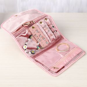 Portable <b>Jewelry</b> <b>Storage</b> Pouch Velvet Folding <b>Jewelry</b> <b>Storage</b> Pouch Customized Pouch Wholesale - Product Image 4