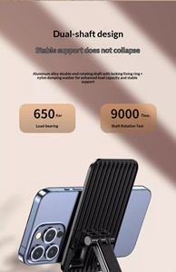 Soporte Ajustable con Logotipo Personalizado, Soporte Giratorio de 360 Grados de Aleación de Aluminio para Teléfono Móvil, Portátil y Flexible para Escritorio o Cama - Product Image 5