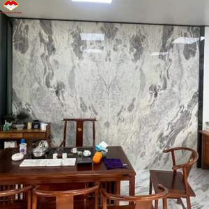 Lujosa losa grande de mármol blanco cristalino Da Vinci con diseño decorativo de <span class=keywords><strong>libro</strong></span> para paneles de pared interior y tableros de mesa - Product Image 3