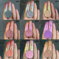 Gepresste nasse Puder augen Make-up-Schatten Sparkly Diamond Duo chrome Lidschatten Vegan Beauty Supply Benutzer definierte LOGO Glitter Lidschatten