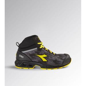 Chaussures de sécurité Diadora Shark Stable Imp Mid S3S, embout en acier, antidérapantes, noir gris, bottes de travail pour hommes - Product Image 1