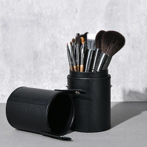 Ensemble de 30 pinceaux de maquillage en poils de chèvre noirs, logo personnalisé, pinceau pour le correcteur et la poudre, marque privée, kit professionnel - Product Image 3