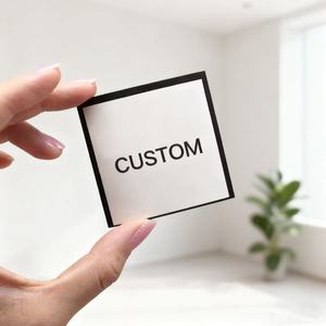 Autocollants personnalisés modernes et simples en vinyle PVC noir/transparent, imperméables, thermosensibles, pour bougies, avec logo de marque estampé à chaud, pour artisanat - Product Image 6