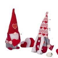 Cadeau pour la Saint-Valentin, décoration de maison romantique, gnome en peluche fait main Mr & Mrs, 14x8x28cm