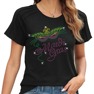 Applicazioni Termoadesive Personalizzate con Cristalli Luccicanti per Mardi Gras, Disegni con Strass da Stirare, <span class=keywords><strong>Motivi</strong></span> e Applicazioni all'Ingrosso per Abbigliamento - Product Image 2