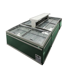 Réfrigérateur commercial, supermarché, grande capacité, congélateur d'îlot, vitrine, porte coulissante en verre, congélateur horizontal de type combiné - Product Image 2