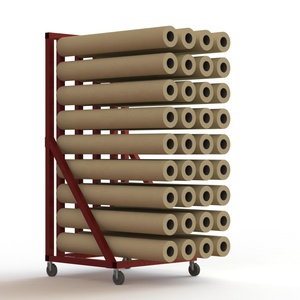 5FT Length <strong>Vinyl</strong> Rolling Industrial Display <strong>Stands</strong> , Heavy - Duty Display <strong>Stand</strong> - Product Image 6