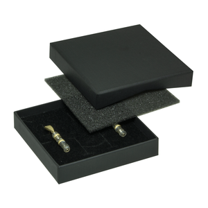 Serie 0210 FLAT-BOX – Pronto per la spedizione per pendenti e orecchini | Scatola di spedizione 80×80×15 mm - Product Image 1