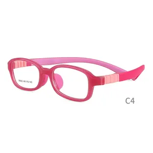 Wholesale Selling Soft Silicon Flexible Children Eyeglasses Kids Eyewear Optical Frames Eye Glasses For Kids Younger