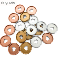 Anneaux métalliques RINGNOTE 24 mm (1 pouce) – Lot de 100 – Anneaux en plastique en forme de cœur peints à l'huile pour carnet de notes et organiseur