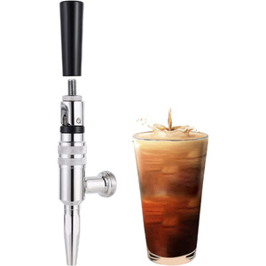 Grifo de café Nitro Cold Brew Coffee Maker <span class=keywords><strong>Kit</strong></span>, Home Brew Acero inoxidable Nitrógeno Grifo de café con dispensador de barril de bloqueo de bola - Product Image 3