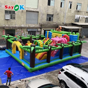 Sayok bơm hơi khổng lồ Trampoline lâu đài trượt thương mại <span class=keywords><strong>Bouncer</strong></span> Nhà trượt cho trẻ em - Product Image 3