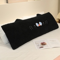 Coussins longs en peluche mignons, ultra doux, housses amovibles, tailles personnalisées, rembourrage en coton PP pour s'emmêler, dormir, soulager le stress (unisexe)