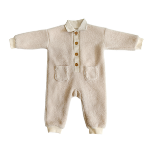 Mono Suave Unisex para Recién <span class=keywords><strong>Nacido</strong></span>, Conjunto de Mameluco de Manga Larga para Bebé, Ropa de Escalada de <span class=keywords><strong>Lana</strong></span> de Cordero y Pana, Forro de Algodón, Ropa para Bebé - Product Image 2