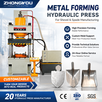 Presse hydraulique à quatre colonnes de 315 tonnes pour le formage des métaux, la fabrication de pelles et de bêches, et la pressage de tôles