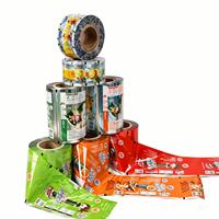 Rouleau de film plastique rigide brillant de qualité alimentaire, personnalisé en petite série, multicouche, pour emballage automatique de bonbons et de gelées
