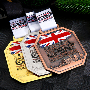 Индивидуальный дизайн: медаль для единоборств (1-я, 2-я, 3-я), с эмалевым логотипом, для тхэквондо, спортивная награда, с ланъярдом - Product Image 6