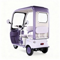 Becak Listrik Tertutup, Rangka Baja, Anti Terguling, Speaker Bluetooth & Penyimpanan Besar