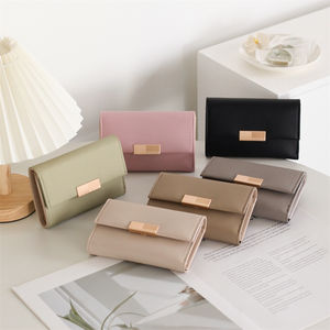 <span class=keywords><strong>Portafoglio</strong></span> <span class=keywords><strong>Medio</strong></span> Prettyzys in Vendita, Grazioso <span class=keywords><strong>Portafoglio</strong></span> in PU per Studentesse, Elegante Pochette da <span class=keywords><strong>Donna</strong></span> a Tre Ante - Product Image 1