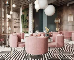 Mostrador de Café Pequeño y Moderno |   Diseño de Quiosco Minorista con LED |   Muebles Personalizados para Cafetería y Bar |   Ecológico, de Grado Comercial, Duradero - Product Image 3