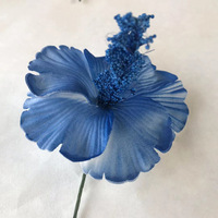 Fleurs Artificielles en Mousse Style Polynésien Hawaïen, Accessoires de Décoration, Hibiscus en EVA pour Mariage et Fête