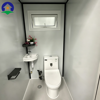 Cabine de toilettes chimiques portable, unité de toilettes mobiles d'extérieur