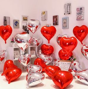 Balon Film aluminium berbentuk hati merah 18 inci untuk dekorasi Tiongkok Hari Valentine & pernikahan pesta Tahun Baru - Product Image 5