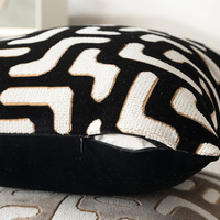Housse de coussin décorative de luxe personnalisée en velours coupé pour la maison et l'hôtellerie