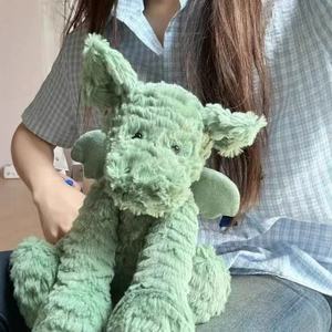 Vente en gros Royaume-Uni : Porte-clés Jellycat, jouets en peluche à fourrure ondulée et bouclée, animaux en peluche Jellycats, sacs, Lapin Bashful, Dragon avec étiquettes pour cadeau - Product Image 3