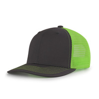 Richardson Leather 112-CLP Custom Logo Trucker Cap Kleurbedrukt Handgebreide Luipaard Stippen Fruit Patronen Oxford Poplin