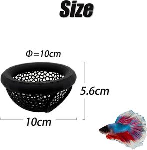 Piccola plastica galleggiante <span class=keywords><strong>Betta</strong></span> gamberetti mangiatoia grotta amaca per acquario accessorio decorativo pelli di <span class=keywords><strong>pesce</strong></span> nascondendo accessori Bettas - Product Image 3