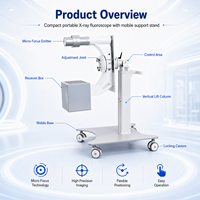 Fluoroscope à imagerie en temps réel Micro Focus avec support mobile pour la podologie et l'utilisation vétérinaire, appareil de radiographie portable