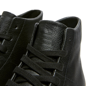 Fabricant de baskets montantes décontractées en cuir noir pour hommes, avec logo personnalisé, pour créateurs de mode - Product Image 5