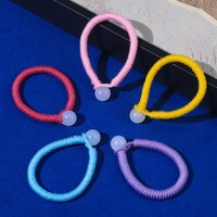 Gantungan Kunci Simpul Vajra Benang Katun Tenun Tangan Gaya Tibet Bohemia Gaya Cina Baru 10cm Aksesoris Setengah Jadi DIY Rajutan