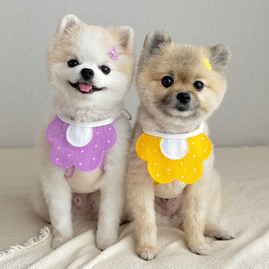 Bandanas tendance style coréen pour chats et chiens, écharpes chaudes pour le cou, accessoires pour animaux de compagnie toutes saisons - Product Image 2