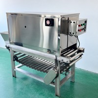 Commerciële automatische ui- en knoflookschilmachine 200-1000 kg/uur, eenvoudige bediening, lange levensduur, geschikt voor fruit en groenten