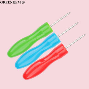 3 Couleurs Mini Cone Head Lash Glue Clipper Steel Straight Tip Plastic Handle Nail Eyelash Glue Unclogging Awl - Product Image 3