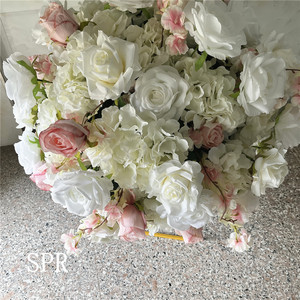 SPR nouvelle table fleur pièce maîtresse plantes vigne bricolage décor de mariage toile de fond boule de fleur artificielle soie bouquet floral glycine rose - Product Image 4