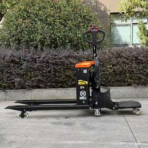 Fußpedal-Voll-Elektro-Hubwagen Stehend Angepasstes Frachtausrüstung für Innen- und Außenbereich Lagerhaus-Warentransporter - Product Image 4