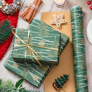Yarcony Kraft Christmas Tree <b>Wrapping</b> <b>Paper</b> 17 Inch X 33 Feet Recyclable Gift Craft <b>Paper</b> - Product Image 6