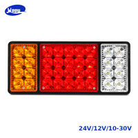 Feu arrière de camion à 140 LED, feu stop, clignotant, 12V 24V, feu arrière combiné pour remorque, pièces de véhicule utilitaire