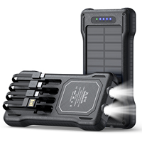 Productos innovadores Alibaba Led Light Best Solar Power Bank Cargador solar portátil Banco de energía portátil a prueba de agua